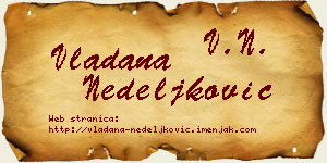 Vladana Nedeljković vizit kartica